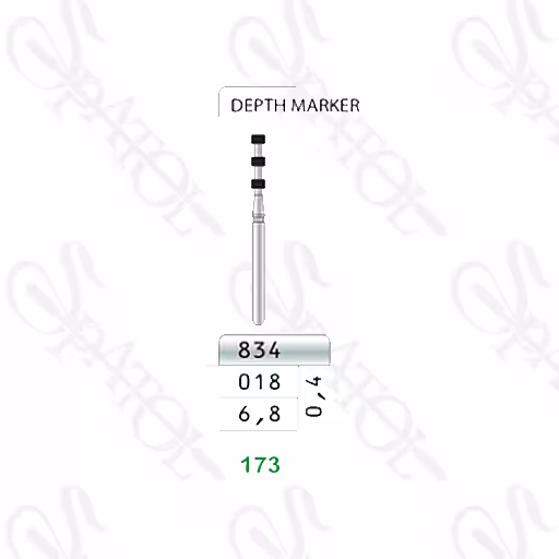 فرز الماسی توربین تراش 6.8 میل DEPTH MARKER 834 تیزکاوان TEESKAVAN