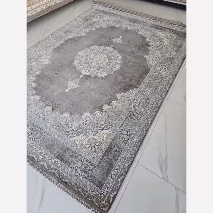 فرش 9متری 1200 شانه ماشینی کاشان طرح ترمه سبز(باارسال رایگان)