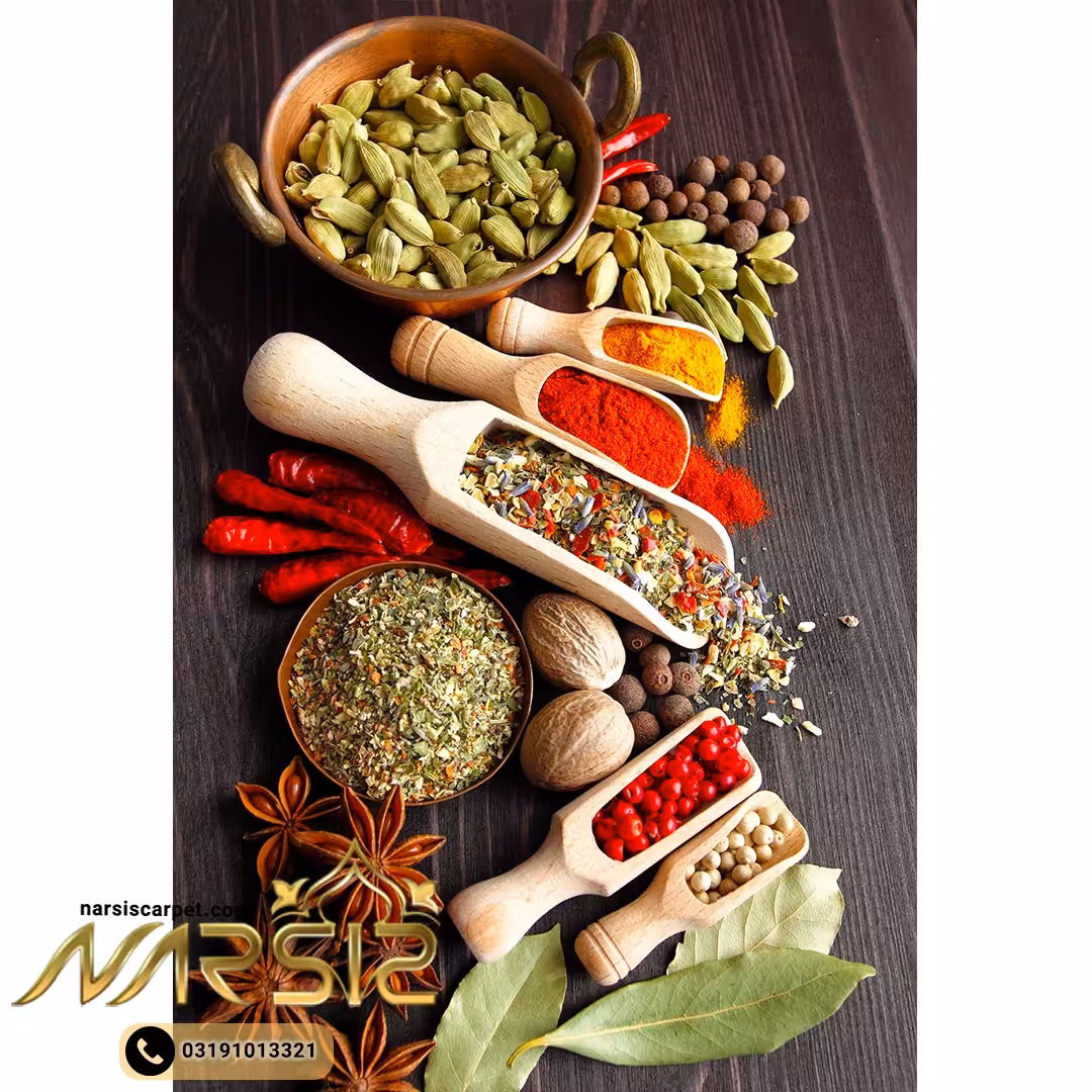 فرشینه آشپزخانه طرح هل و دارچین کد 7079