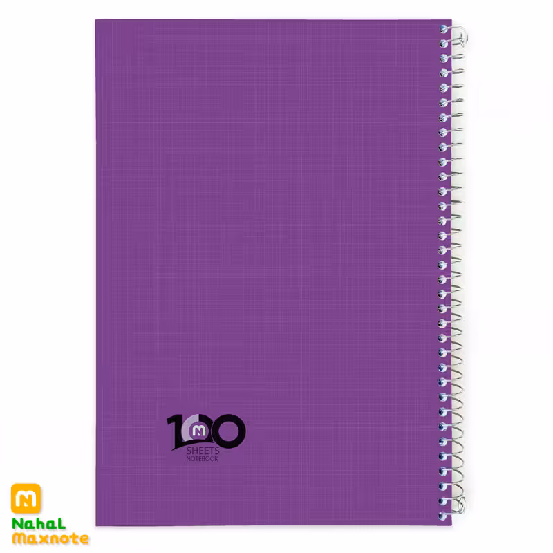 دفتر 100 برگ سیمی تک رنگ کد 9123.طرح 8