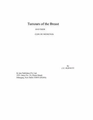 خرید و دانلود نسخه کامل کتاب Tumours of the Breast and their cure by medicines