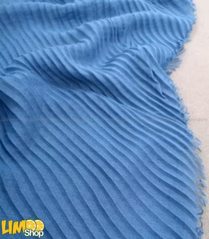 روسری نخی ساده پلیسه کد 1034