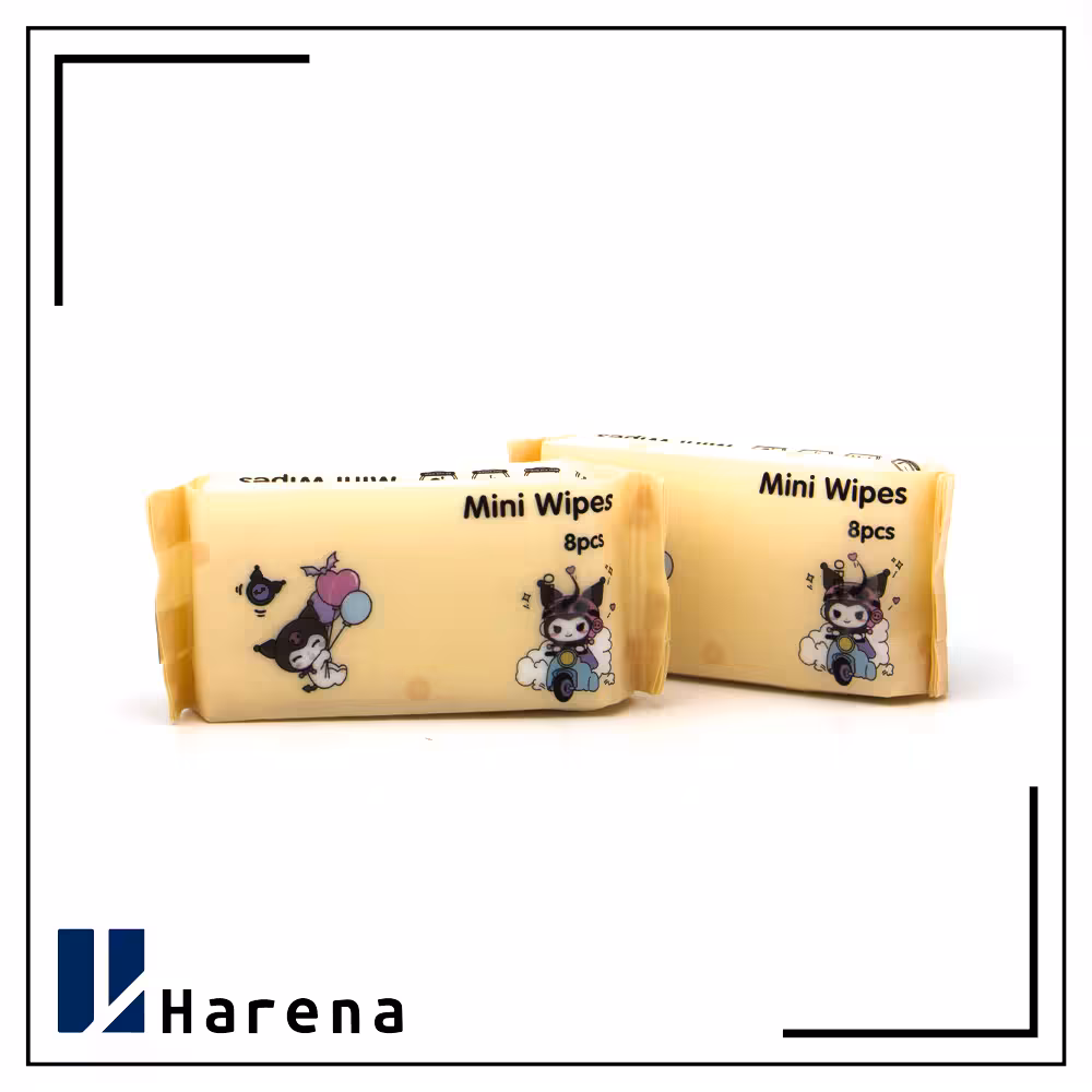 دستمال مرطوب طرح کرومی زرد