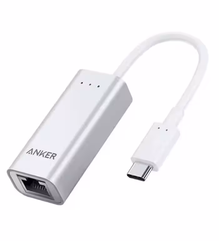 خرید مبدل USB-C به LAN انکر مدل A8341041 USB-C to Ethernet Adapter for MacBook قیمت روز