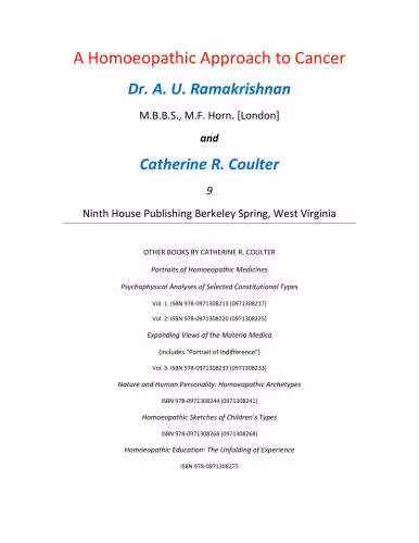 خرید و دانلود نسخه کامل کتاب A Homoeopathic Approach to Cancer. part1