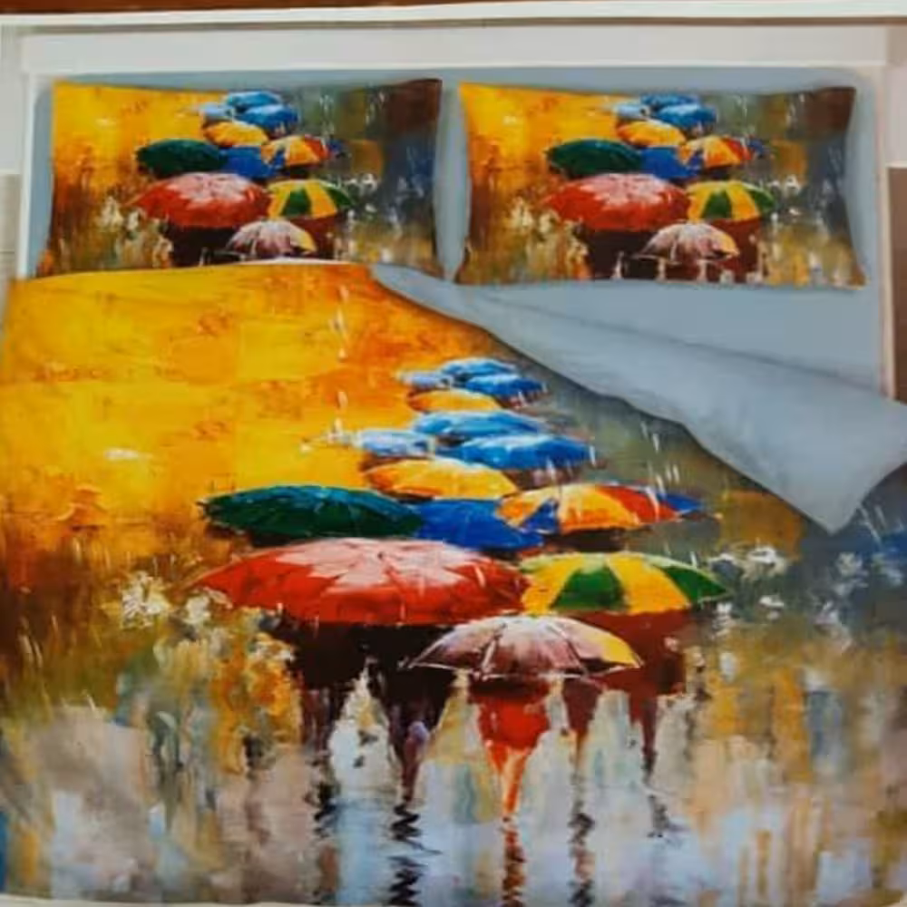 سرویس روتختی سه بعدی دونفره خوابکو مدل 127 سایز 160 در 200 سانتیمتر