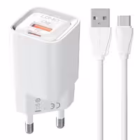 شارژر دیواری 30 وات الدینیو مدل LD-A2317C به همراه کابل تبدیل USB-C