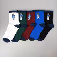 جوراب نیم ساق دومینو نوشته دار سری تدی بسکتبال