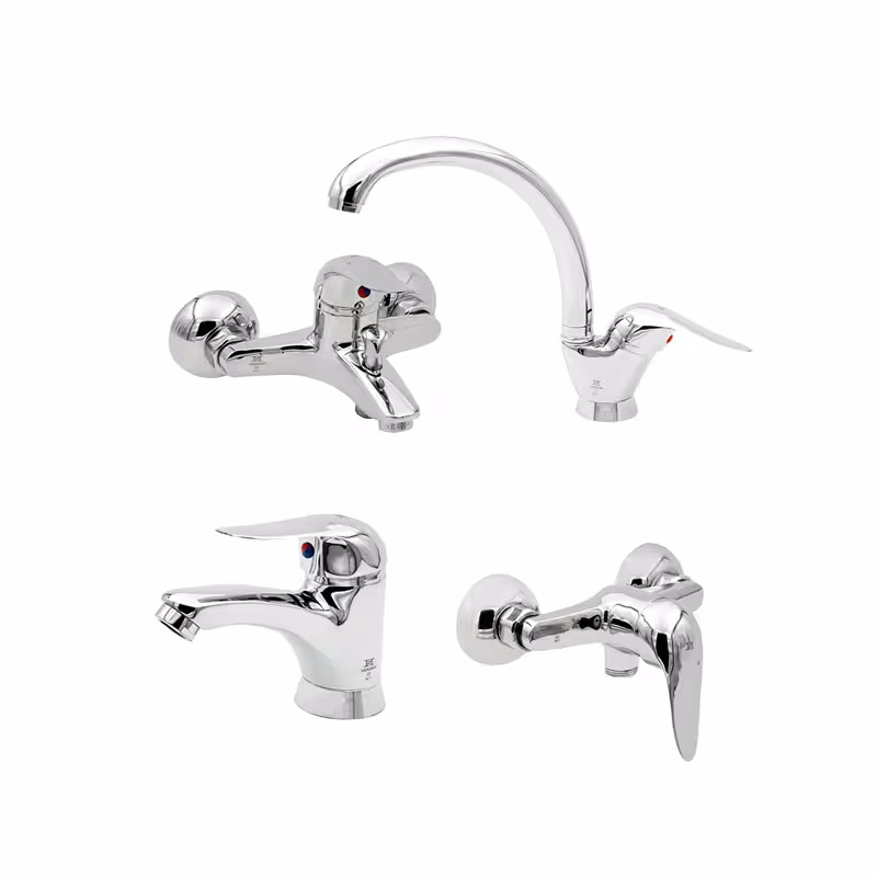 ست چهار تکه شیرآلات شادان مدل فیروزه