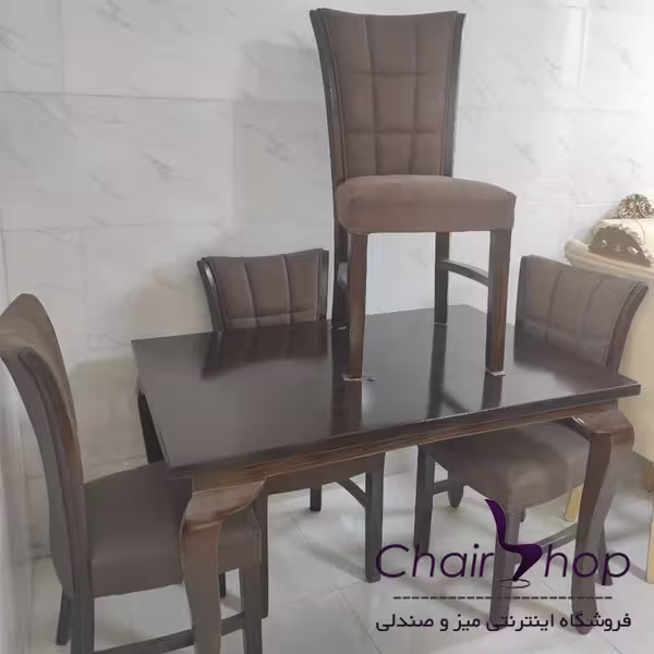 میز و صندلی ناهار خوری 4 نفره مدل سون