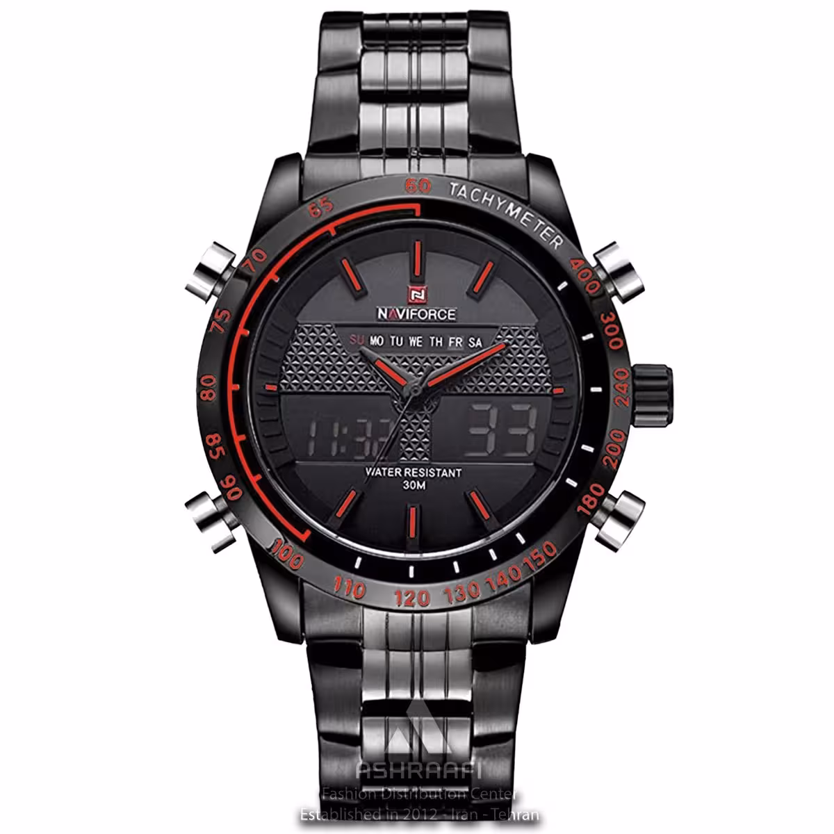 ساعت نیوی فورس مشکی Naviforce NF9024M