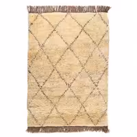 گلیم گبه دستبافت یک ونیم متری مدل شگی طرح مراکشی