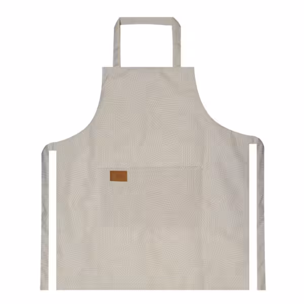 ماتیاس پیشبند زمینه کرم طرح خطوط سفید