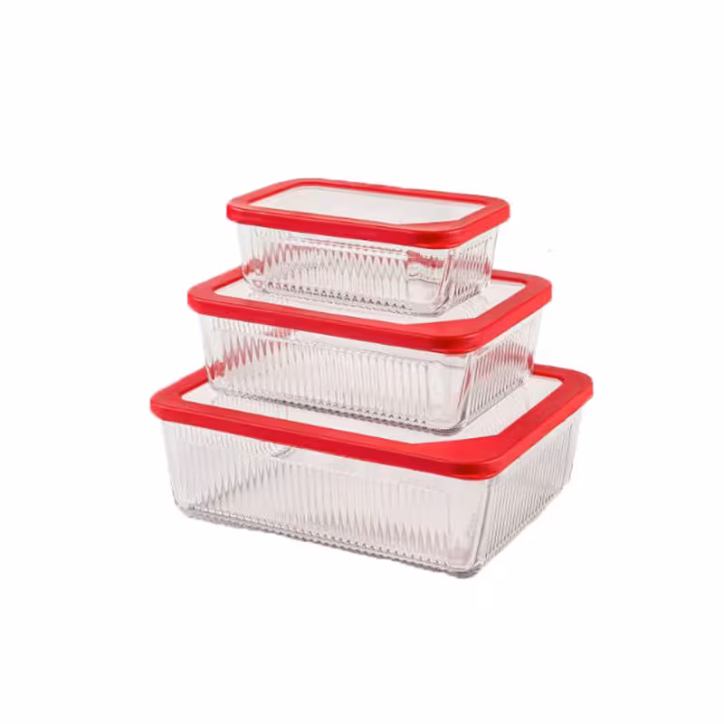 ظرف نگهدارنده لیمون مدل شیاردار بسته 3 عددی