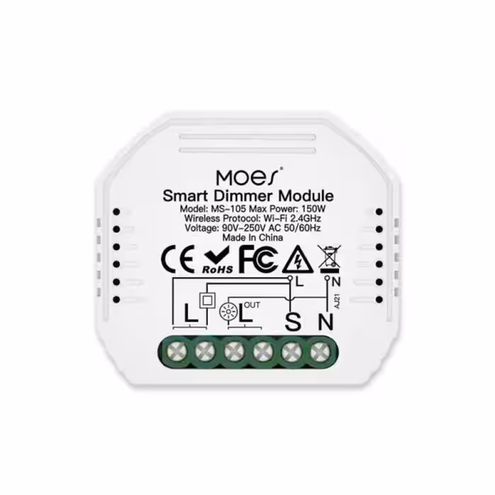ماژول دیمر تک کانال هوشمند MOES مدل 150W