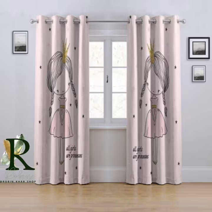 پرده پنلی سه بعدی طرح all girls 