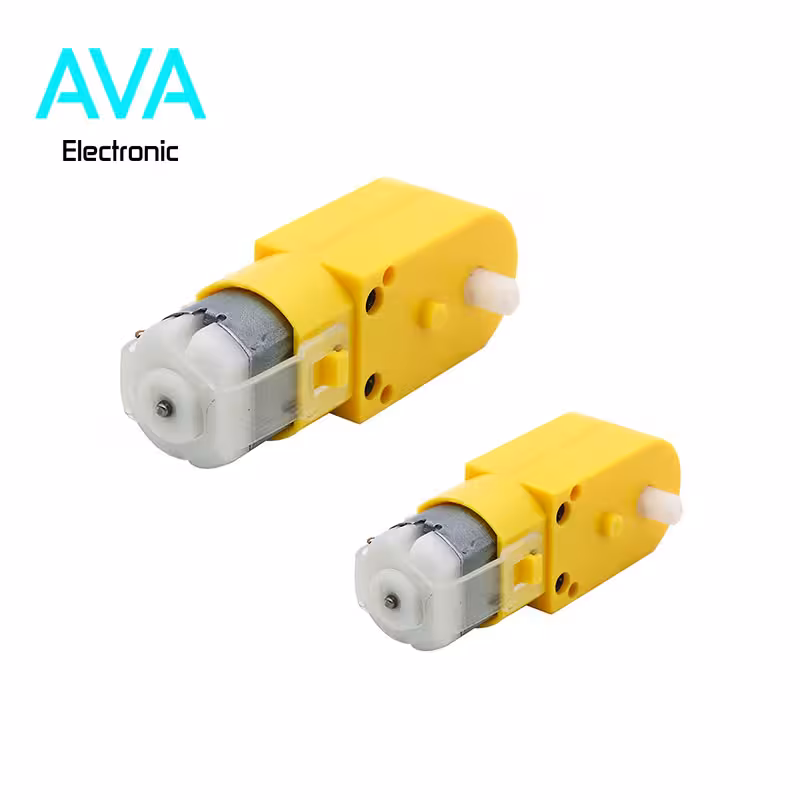 موتور گیربکس پلاستیکی زرد 1B120، 80RPM