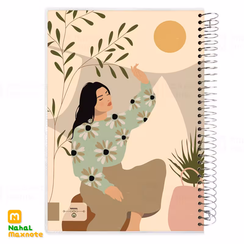 دفتر160 برگ سیمی طلقی کد 3162.طرح 5