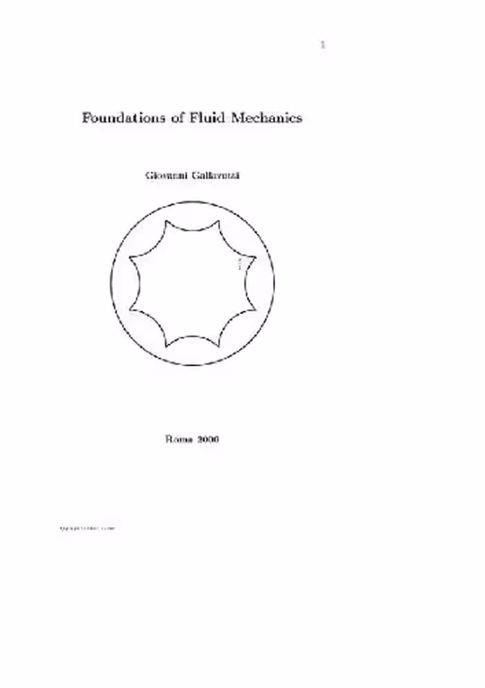 خرید و دانلود نسخه کامل کتاب Foundations of fluid mechanics