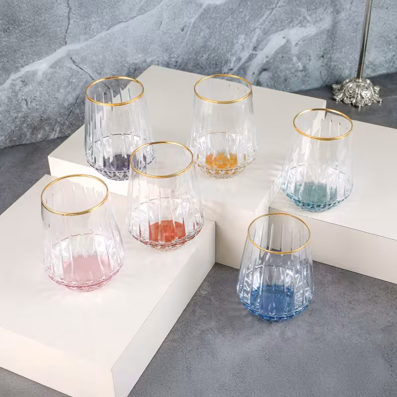 ست 6 عددی لیوان آب آریلدیز Aryıldız مدل Fiona – طراحی طلایی و براق برای میزهای خاص