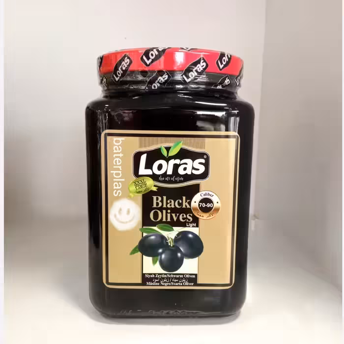 زیتون سیاه درشت لوراس 900گرم خالص ترکیه | amazonchi