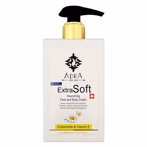 کرم دست و صورت آدرا حاوی عصاره بابونهAdra Extra Soft Chamomile Nourishing Face And Hand Cream