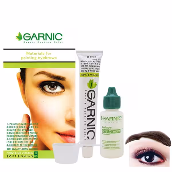 کیت رنگ ابرو گیاهی گارنیک کاپوچینو کد GCAP7