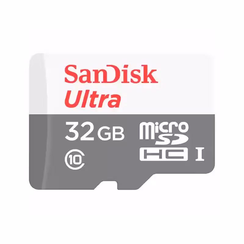 کارت حافظه 32 گیگ  MicroSDHC سن دیسک مدل Ultra کلاس 10 استاندارد UHS-I U1 A1 سرعت 100 مگابایت بر ثانیه