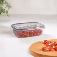 بانکه مستطیلی فولی لایف ترکیه  670 میلی لیتر رنگ دودی کد PEGGY DIK 0377