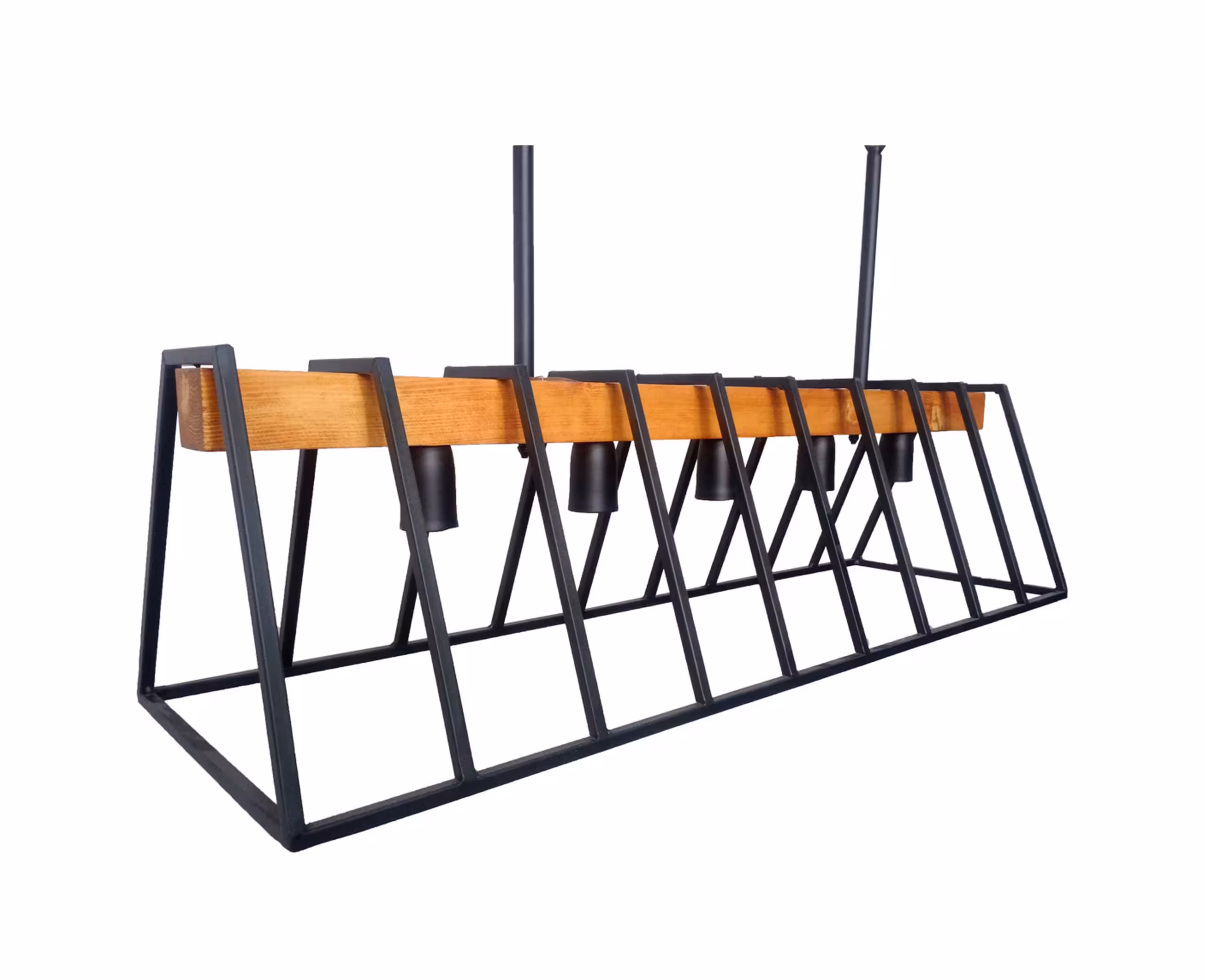 لوستر چوب فلز 5 شعله (CIL20140/5)