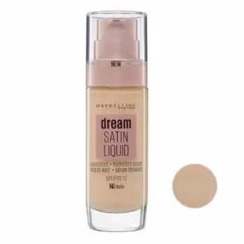 کرم پودر میبلین مدل SATIN LIQUID شماره 10 حجم 30 میلی لیتر