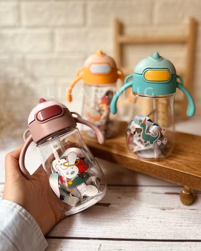 قمقمه کودک 2 دسته دایناسوری