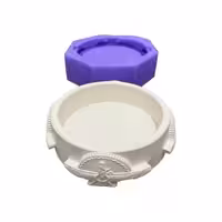 قالب سیلیکونی کاسه گرد هخامنشی قطر 13 ارتفاع 4 سانت