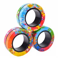 فیجت ضد استرس ریلایف مدل 200 Magnetic Ring طرح حلقه های مغناطیسی بسته 3 عددی | چاوه
