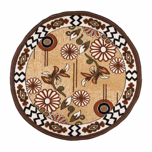 گلیم ماشینی دنیای فرش طرح یکتا دایره