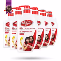 6 عدد شامپو بدن لایف بوی lifebuoy مدل صددرصد قوی تر 0 lebih kuat حجم 500 میلی لیتر (اورجینال)