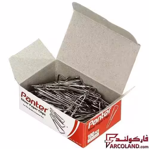 گیره کاغذ پنتر کد PC102 بسته 100 عددی