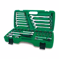 جعبه بکس کامل 42 پارچه 1/2 و 1/4 مدل GAAI4201 تاپ تول TOPTUL