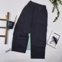 شلوار کارگو بچه گانه مشکی 6 تا 9 سال کد 9039
