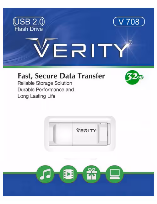 فلش مموری وریتی مدل V708 ظرفیت 32 گیگابایت