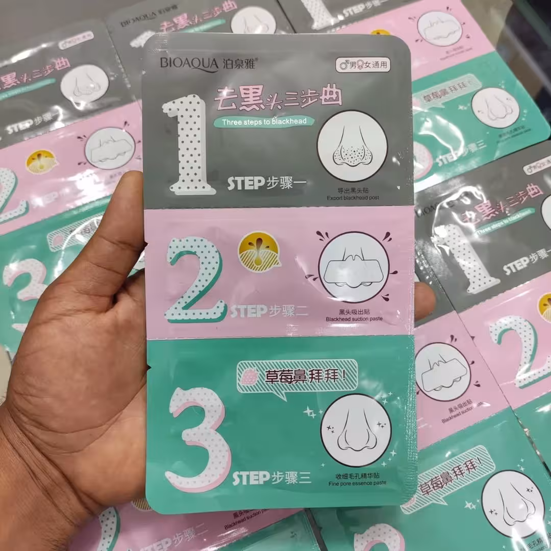 ماسک 3 مرحله ای رفع جوش های سرسیاه بینی