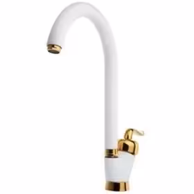 شیر ظرفشویی مدل قاصدک سفید طلایی