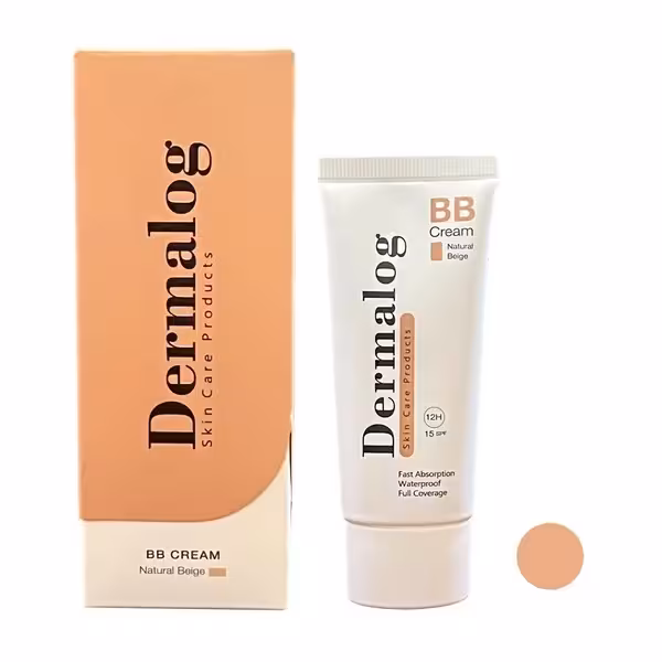 BB کرم رنگی بژ طبیعی SPF15 درمالوگ 30 میلی‌لیتر Dermalog