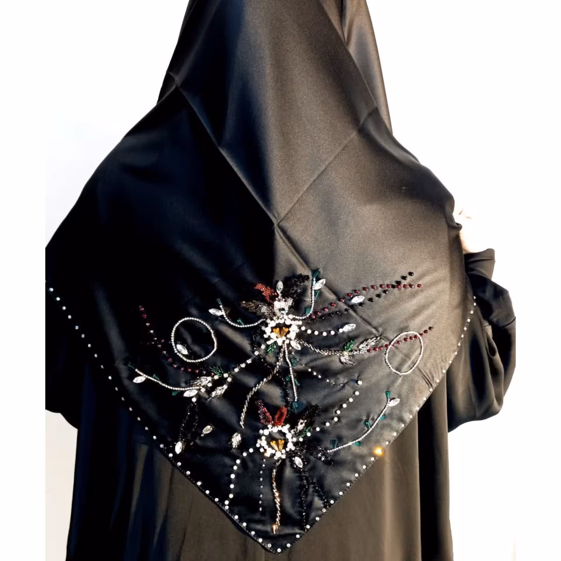 روسری جواهردوزی طرح مرجان