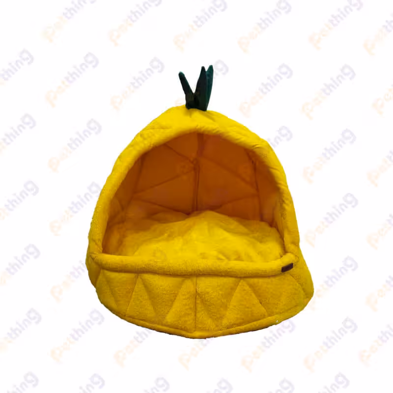 جای خواب سقف دار مدل آناناس سگ و گربه