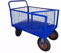 گاری 80*120 60 سانت توری یک طرف کشویی بازشو با چرخ فرغونی بادی شرکتی