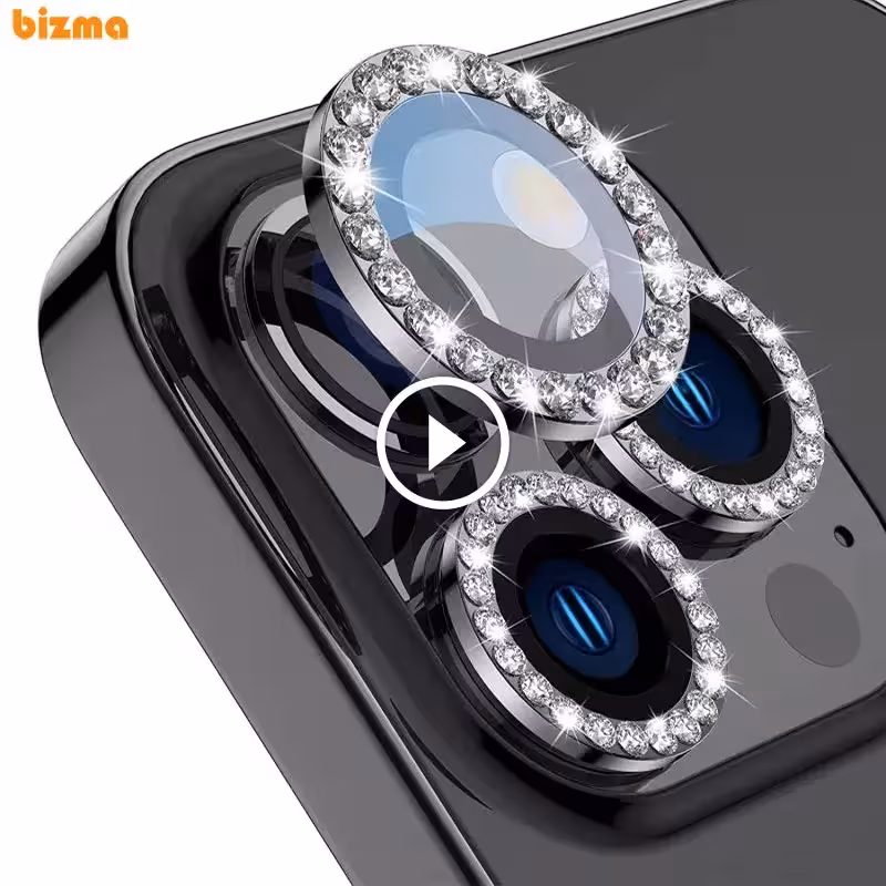محافظ لنز دوربین نگین دار گوشی موبایل اپل iPhone 12 Promax