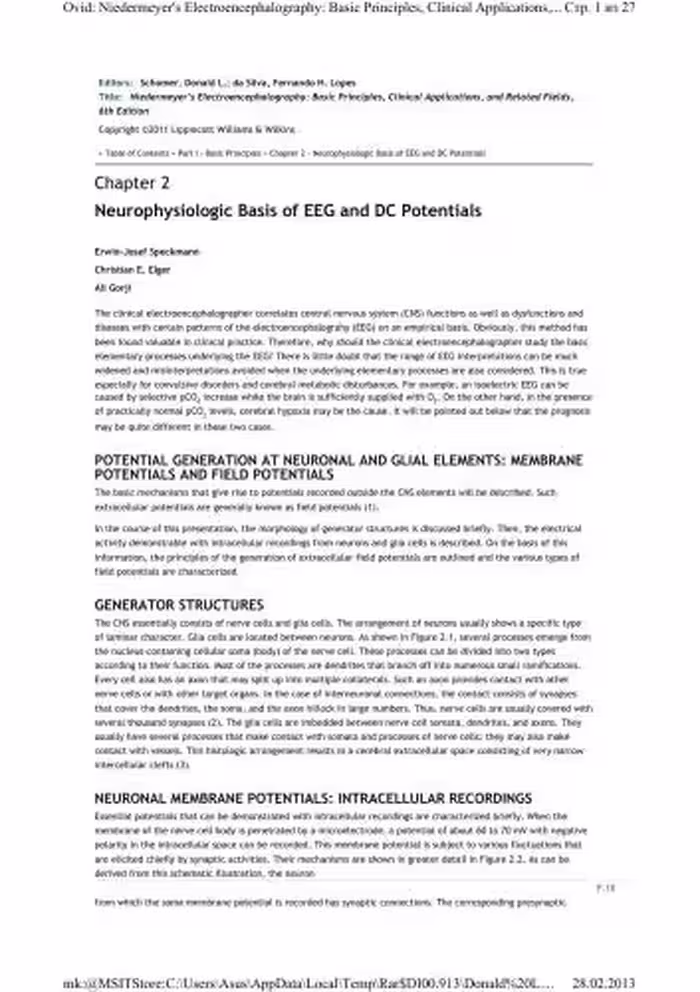 خرید و دانلود نسخه کامل کتاب Nidermeyer's Electroencephalography