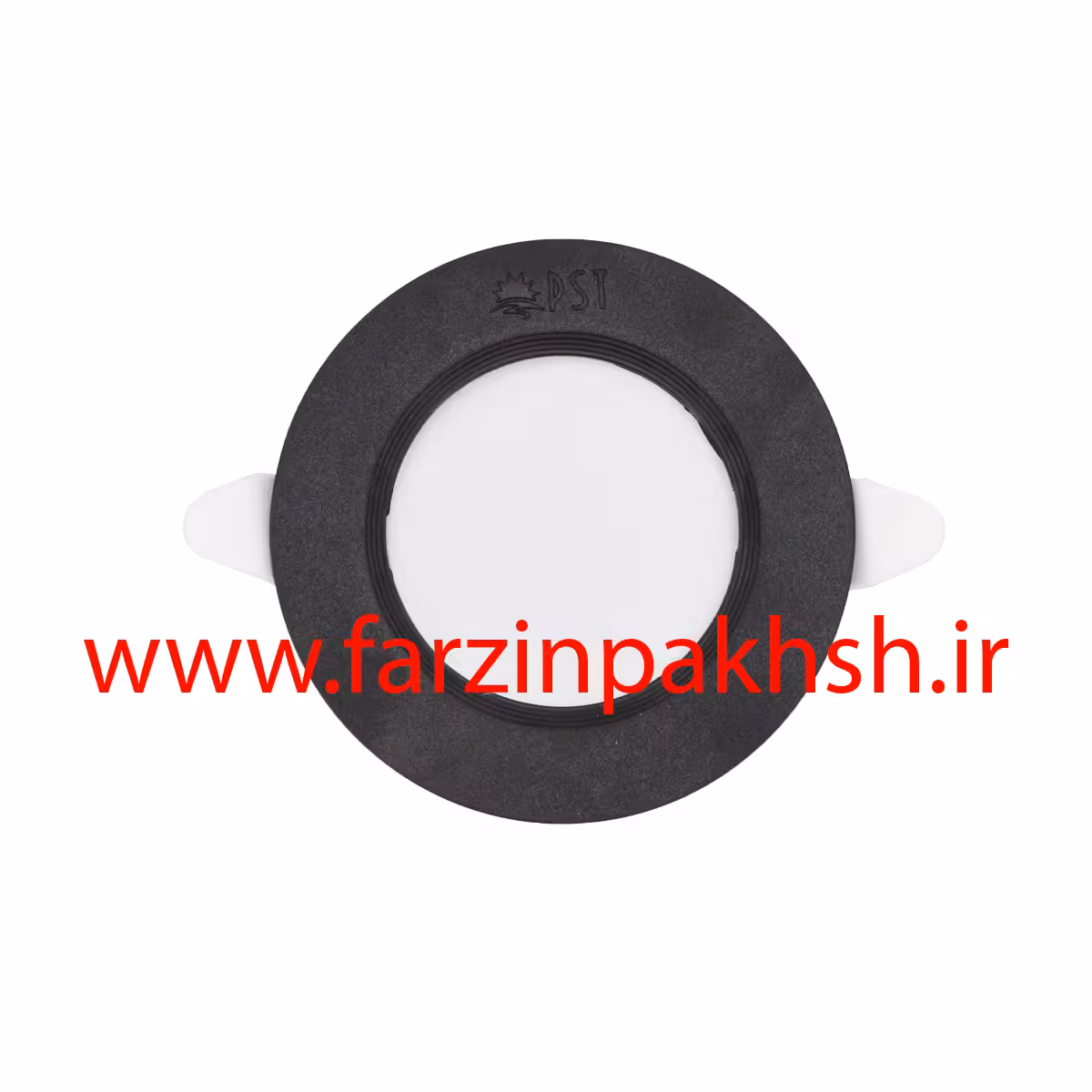 چراغ پنلی SMD توکار 9 وات  بدنه مشکی دایره ای پارس شعاع توس مدل سولاریس