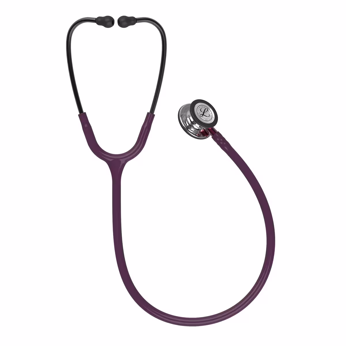 گوشی پزشکی کلاسیک III بادمجانی آینه ای 5960 لیتمن (Littmann)